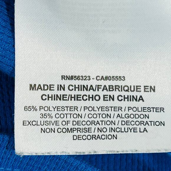 Nike XXL Dri Fit Hoodie Royal Blue Just Do It Poly Cotton Blend - Picture 4 of 8